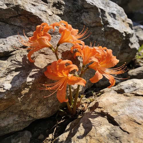 lirio araña, Lycoris radiata lirio araña, sangre resistentes balcón Cultivar jardín en el balcón rizoma decoración jardín en 5bulbos