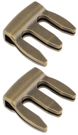 eMagTech 2 Pack 3 Prong Practice Bridge Mute 3 x 3 x 1 cm Compatible with Violin Viola