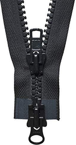 YKK Two Way Slider Zip, No. 580 Black, 66 cm Length