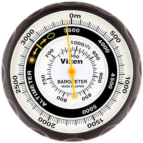 Vixen 46811 Vixen Altimeter, Analog with Barometer, Black