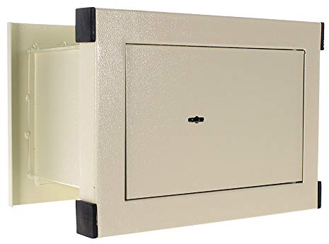 Profirst Wandtresor Titan 26 Doppelbart-Sicherheitsschloss EN Klasse 1 Schließzwang feuerhemmende Bauweise verstellbarer Fachboden zum Einbetonieren