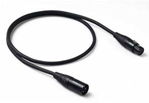 Proel CHL250LU2 - Cavo audio professionale bilanciato con connettori Cannon XLR 3P Maschio a Cannon XLR 3F Femmina da 2mt, Nero