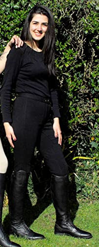 Rhinegold Essential Jodhpurs-UK 18 (EU 46)-Black Reithose, Gr, Schwarz, UK18