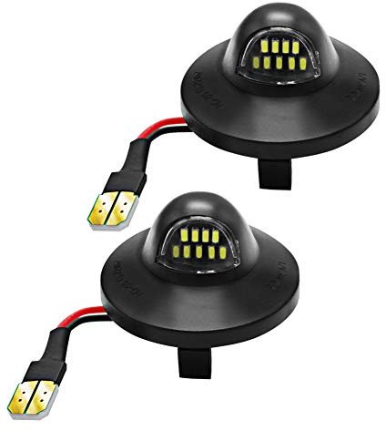 kanuoc F150 License Plate Light Led Lamp Assembly Suitable for Ford F150 F250 F350 Super Duty Ranger Expedition Explorer Bronco Excursion, Full Led Rear Plate Lights Perfect for Updating or Replacing