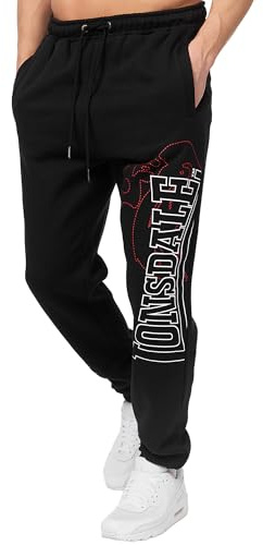 Lonsdale Herren Jogginghose Normale Passform Dartford 5XL, Black