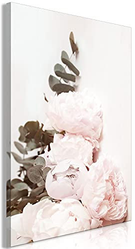 murando - Akustikbild Blumen Bilder Hochleistungsschallabsorber Schallscz Leinwand Akustikdämmung 1 tlg Wandbild Raumakustik Schalldämmung Pfingstrose Päonie Natur Pflanznemotiv