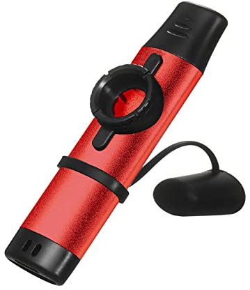 Huamusic Kazoo mit 5 Mundmembranen, Musikinstrumente für Kinder, Kazoo aus Metall, Kazoo mit einstellbarem Ton Kazoo für Musikliebhaber für Kinder/Erwachsene (Rot)