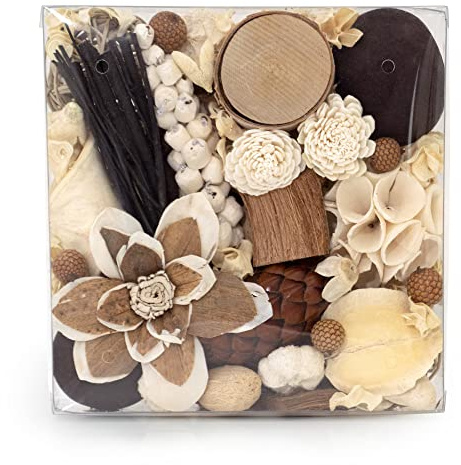 ANDALUCA Maison Box Fragrance Potpourri Decorative Vase & Bowl Filler Home Décor (Coconut Sandalwood)