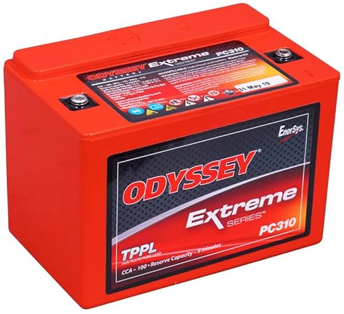Odyssey PC310, ODS-AGM8E Reinblei Motorradbatterie, 12V 8Ah 100A (CCA), AGM Motorradbatterie mit enormer Startleistung, besonders zyklenfest und extrem robust