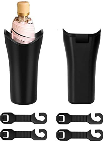Stakee Car Umbrella Holder Leather Umbrella Bag Folding Umbrella Storage Bag Umbrella Container Hanging Umbrella Organizer