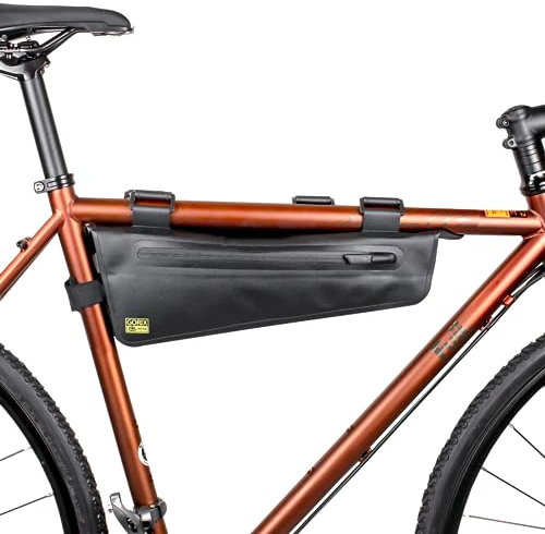 GORIX Fahrrad Dreieck Tasche Rahmentasche Oberrohrtasche Erweiterbar Wasserdicht Radfahren Rennrad Mountainbike (Flash) (groß)