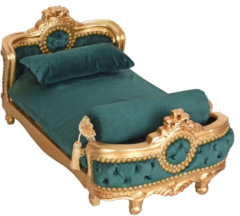 Cat10016 Palazzo barock hundbädd sammet 86 cm
