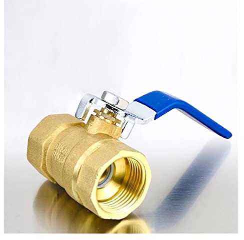 Messing-Kugelhahn, 1/2 Zoll, 3/4 Zoll, 1 Zoll, 2 Zoll, 3 Zoll, 4 Zoll, alle Kupfer-Innengewindeventile, natürlicher Schalter, Leitungswasserventil Elektrische Ventile (Size : 1.25 Inch)
