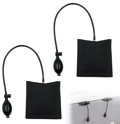 Luftkissen, Hebekissen, Montagekissen, Air Pump Wedge, Alignment Montagekissen, Luftkissen Spreizkissen, für Die Türfensterinstallation Und Autoreparatur Montagehilfe, 2 Stücke, Schwarz