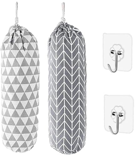 aqlbhz 2pcs Carrier Bag Storage Bag Dispenser Bag Dispenser Bag For Life Storage Bag Holder Shopping Bag Storage Washable Foldable Carrier Bag Holder For Home Office Kitchen Warehouse