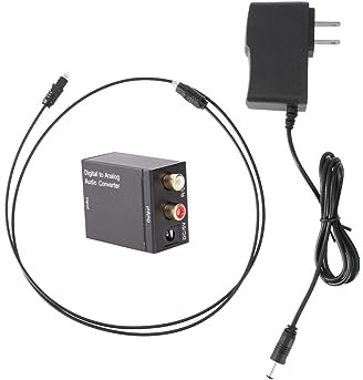 Gadpiparty Digital Zu Analog Optischer Spdif Koax Zu r Audiokonverter Für Tv DVD Aluminium Kompatibel Mit Heimkino Und -geräten Unterstützt kHz Abtastrate