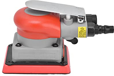 Msiud Levigatrice Pneumatica Orbitale 75x100mm Alta Velocita Legno Metalli | Elevata Efficienza Precisione E Lucidatura Compatibile con Carta Vetrata Ideale per Auto Uso Professionale Facile da Usare