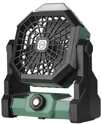 High-Tech Place Ventilateur portatif extérieur X3 Ventilateur de Refroidissement à air de Charge USB avec Lampe de Nuit à Del (Orange)