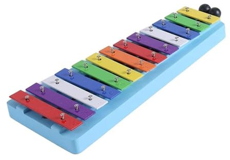 Xylophon-Instrument 13 Noten Glockenspiel Xylophon Bunte Metalltasten Percussion Rhythmus Handmusikinstrument