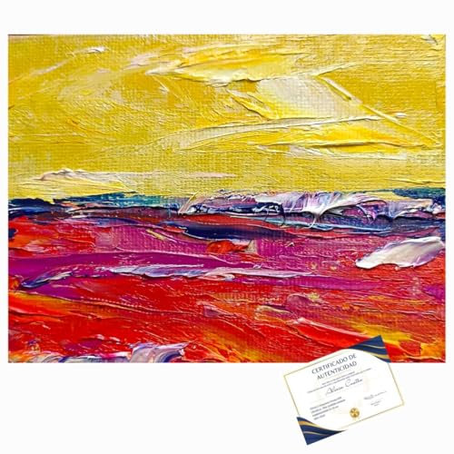 LELE MAKE PRIMAVERA ESTATE XIII. Quadro decorativo originale dipinto a mano | Pittura ad olio astratta per soggiorno o ufficio | Arte originale | Include scatola regalo | Arte moderna