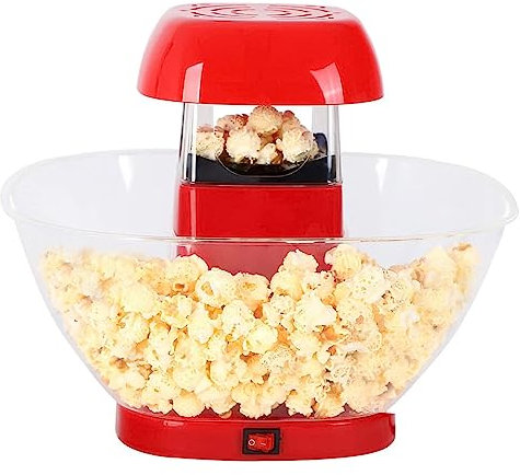 HSWOYEA Machine à Pop-Corn, Machine à Pop-Corn électrique à air Chaud Domestique, Machine à Pop-Corn sans Huile, pour Cadeau de fête d'anniversaire d'enfants