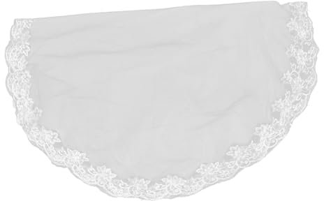 Ipetboom 1stufe Hochzeits-schleier Mit Blumenrand Kurze Spitze Einlagig Für Braut Und Hochzeitsfeiern Und Champagner Lang Leicht Und Komfortabel