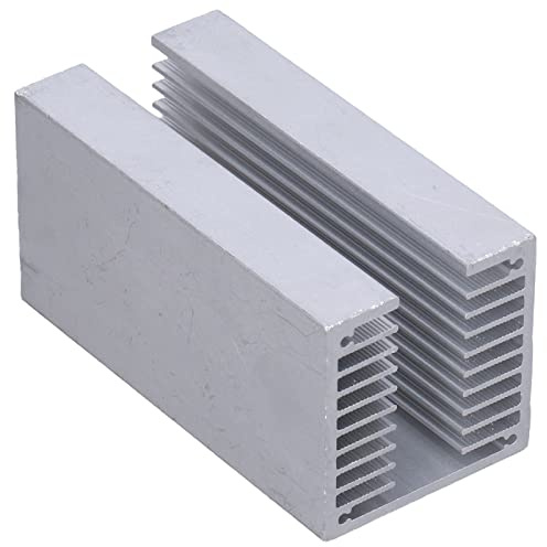 Dissipatore di Calore in Alluminio con Transistor Ad Alta Potenza con Canale a U 100x50x50 Mm, Dispositivo di Raffreddamento Ad Aletta, Radiatore di Raffreddamento Ad Aria