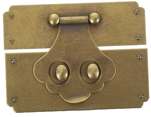 Gadpiparty Vintage Möbel Hasp Schloss Dekorative Schnappschloss Für Schmuckkästchen Und Kisten Einfache Installation Vielseitige Verwendung Für Schränke Und Truhen