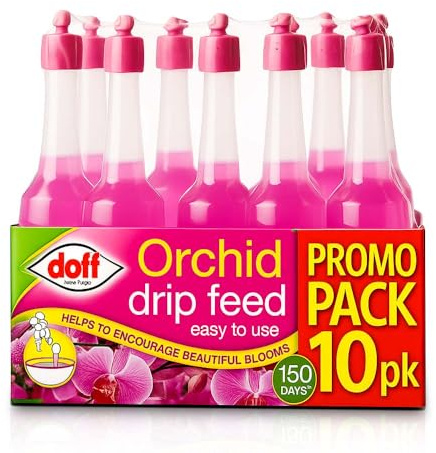 10PK Orchid Feed Drip 30ml Perfect Orchid Food for Hanging Baskets & Tubs & Orchid Drip Feed Easy to Use Help in the Growth Indoor House Plant - Colors & Bloom House Plant Food