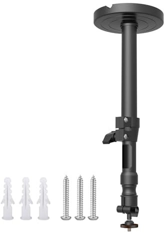 Tmboryuu Secure Small Projector Bracket Wall Or Ceiling Mount Holder 360°Rotatable Head Safe Load 5KG Stretches