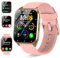 DUSONLAP Reloj Inteligente Mujer, 1.85 Smartwatch con Llamadas Bluetooth, Podómetro/Pulsómetro/Monitor de Sueño Oro Rosa