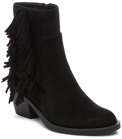 Rocket Dog Yankee Faux Suede Women's Black Heeled Ankle Boots - UK 4