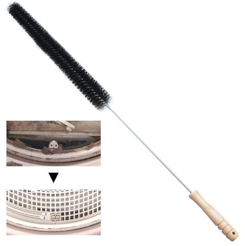 Dryer Lint Vent Cleaning Brush - Flexible Reusable Exhaust Pipe Scrubber, Extra-Long Deep Reach Tool | Clothes Dryer Maintenance, Duct Cleaner, Ventilation Trap Brush, Home Appliance Dust Remover