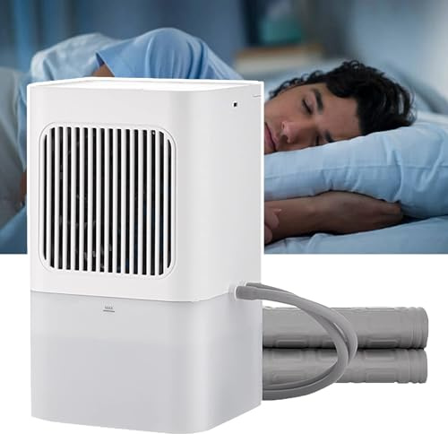 Coprimaterasso rinfrescante per letto – Sistema di raffreddamento ad acqua elettrico per dormire caldo e sudorazione notturna, 3 posizioni regolabili, serbatoio dell'acqua visibile da 2 l, 160 x 140