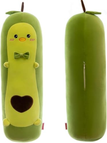 EASY SPEED Cojin Largo de Peluche Aguacate 70CM, Almohada de Animal, Suave y Blando para Regalo Niñas Niños, Dormir Abrazar, Verde