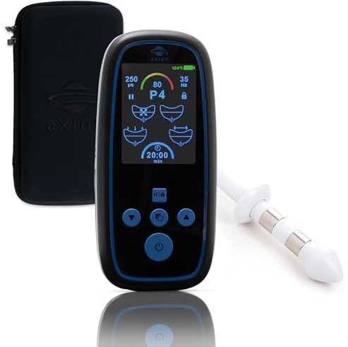 Electroestimulador de suelo pélvico axion® I-3000 para hombres | Ejercitador EMS con sonda para incontinencia y control de vejiga | 4 programas, 80 intensidades, USB-C – Producto sanitario