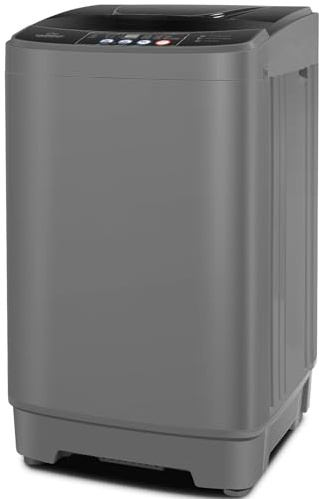 Nictemaw Portable Washing Machine 20Lbs Portable Washer Machine with 10 Programs 8 Water Levels, 2.8 Cu.ft Washer and Dryer Combo with Drain Pump, Compact Laundry Machine for Apartment, Home, Rv