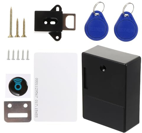 TOPPERFUN Kindersicherung für Schrank und Schublade aus Abs Unsichtbares Schrankschloss ohne Bohren Batteriefreies Punch Free Elektronisches Schubladenschloss für Sicheren Verschluss