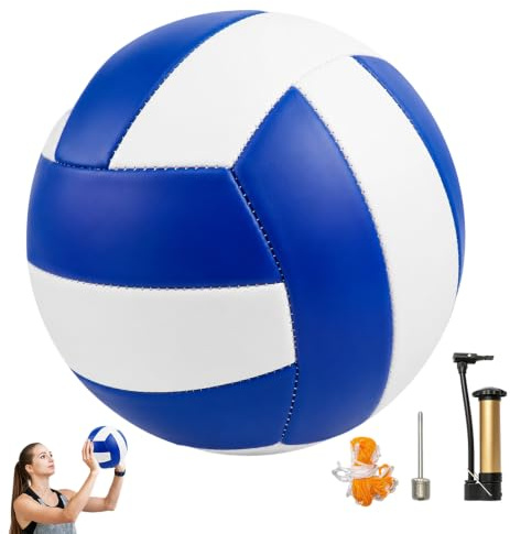Ballon De Volleyball De Plage Taille Officielle 5, Ballon Beach Volley Avec Des Sacs À Dos Et Des Sacs En Filet Pour Pompe, Volley-Ball Doux Pour Examen Et Match Équipement Polyvalent Sports En Salle