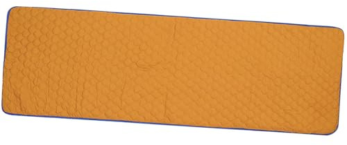 Fhtdhm Almohadilla Calefactora Eléctrica, Colchón Térmico para Dormir con Bolsa de Almacenamiento, Manta Eléctrica de Invierno para Acampar en Clima Frío, El, Azul Y Naranja