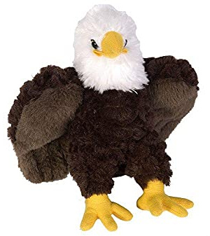 Wild Republic Cuddlekins Mini Aquila Calva, Peluche di Animali, 20 cm, Peluche per Neonati, Peluche per Regalo di Compleanno Imbottitura Realizzata Partendo da Bottiglie Riciclate