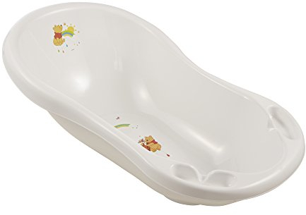 keeeper Disney Winnie Puuh Ergonomische Babywanne mit Stöpsel, Ab 0 bis ca. 12 Monate, 84 cm, Maria, Weiß