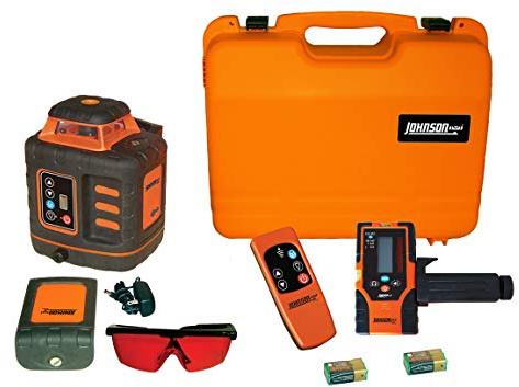 Johnson Level & Tool 40-6532 Self-Leveling Rotary Laser Kit, Red, 1 Kit
