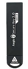Apricorn Aegis Secure Key 16GB FIPS 140-2 Level 3 Validated 256-bit Hardware Encrypted USB 3.0 Flash Drive (ASK3-16GB)