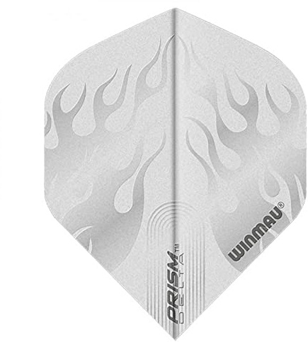 WINMAU Prism Delta White Extra Dicke Dart Flights - 1 Sätze pro Packung (3 Flights insgesamt)