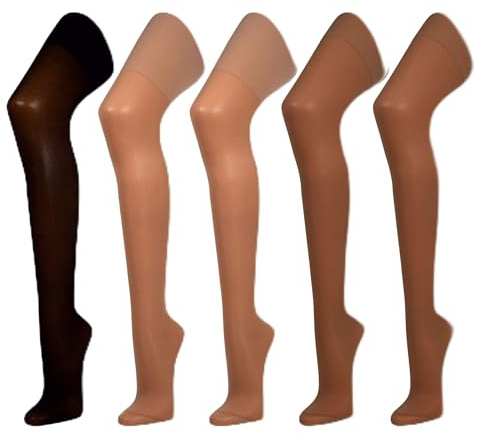 Disée Stützstrumpfhose Damen 40 DEN im 5er Pack – komfortabel, formend, transparent - angenehmer Halt im Alltag