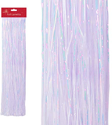 Widdle Wonderland Decorazione natalizia in lametta iridescente trasparente, 500 fili