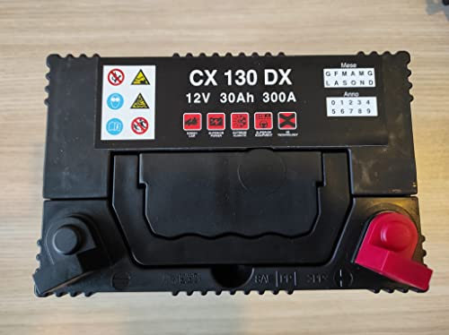 Batteria Trattorini Tagliaerba Green 30AH 300A DX U1R 196X127X159H NO MANUTENZIONE