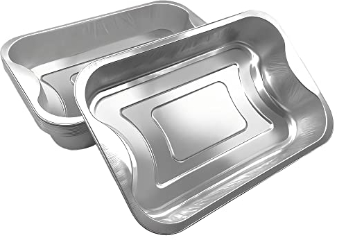Disposable Aluminium Roasting Trays [10 Pack] Heavy-Duty Deep Tin Foil Trays, Containers for Cooking, Baking, BBQ, Meal Prep & Freezer Storage, Ideal for Christmas Dinner & Parties (29.3 x 19.3 x 5cm)