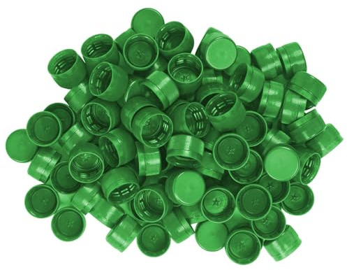 PETling Deckel Grün 6500 Stück Schraubdeckel Universal Ersatzdeckel Profi | BURI, PET Preform, Flaschendeckel, Geocaching, robuster Schraubverschluss, Kunststoff, Bastelbedarf, Vorrat, langlebig